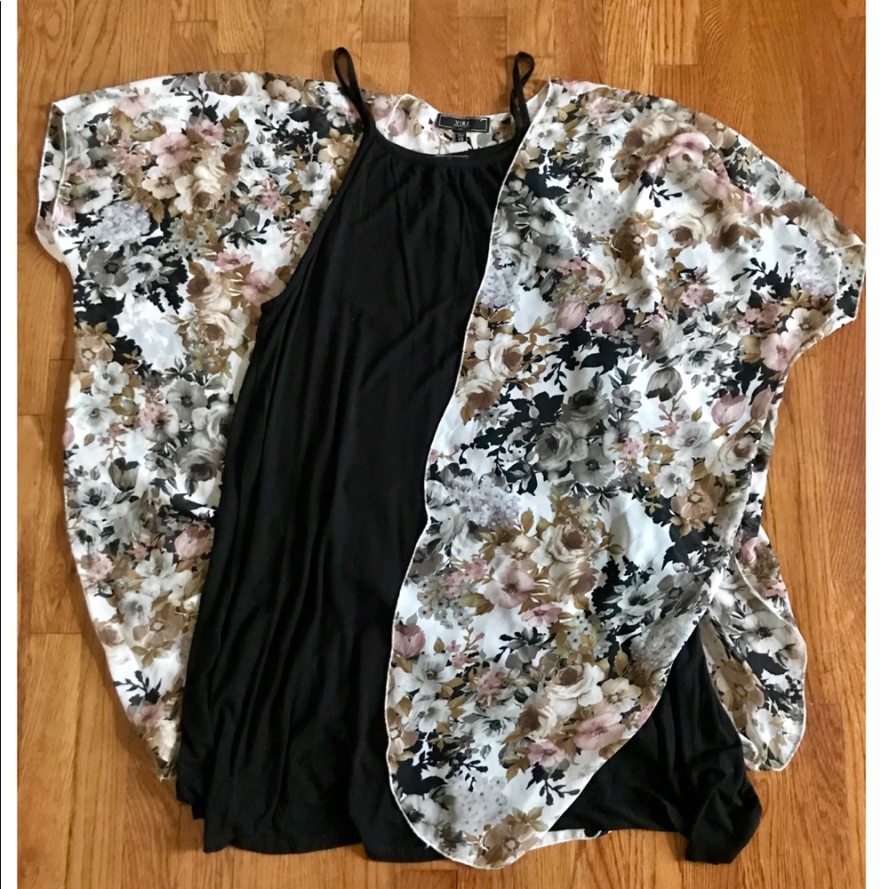 1X dress with kimono